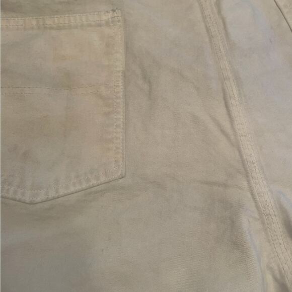 VTG Caboose white painters Bermuda distressed Jorts shorts size 36 - Picture 6 of 14